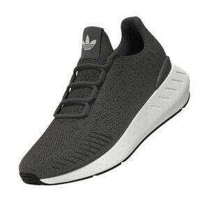 adidas Big Kids Swift Run 22 Decon Running Shoes Gray Six/Core Black/Gray Five